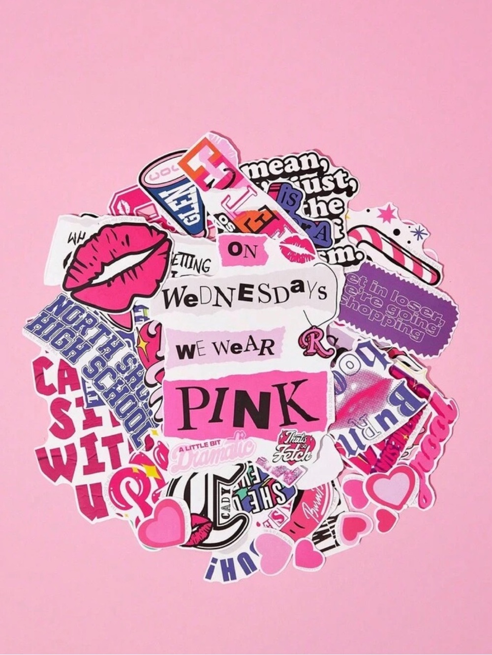 Macy's Pink Graphic Sticker Pack